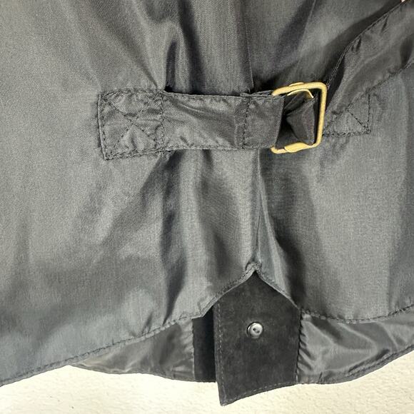 Vintage 90s Y2K City Streets Vest Men XL Black Suede Western Biker Waistcoat - Picture 6 of 8